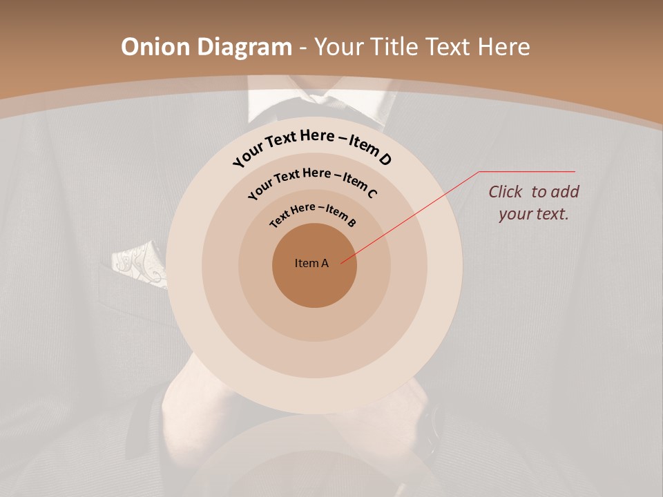 A Man In A Suit Is Holding His Hands Together PowerPoint Template