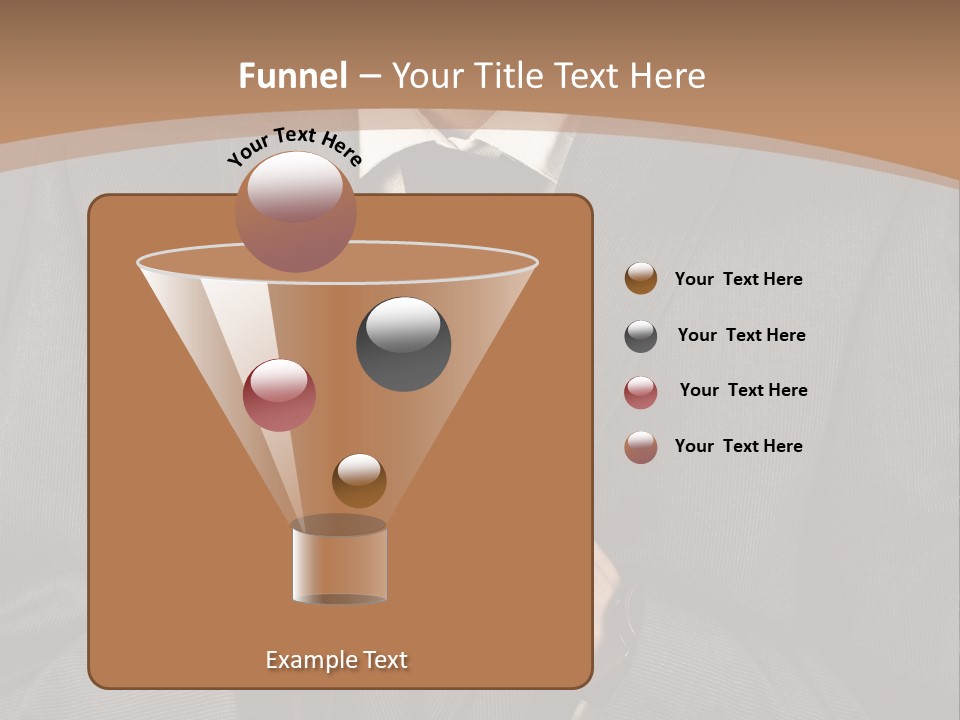 A Man In A Suit Is Holding His Hands Together PowerPoint Template