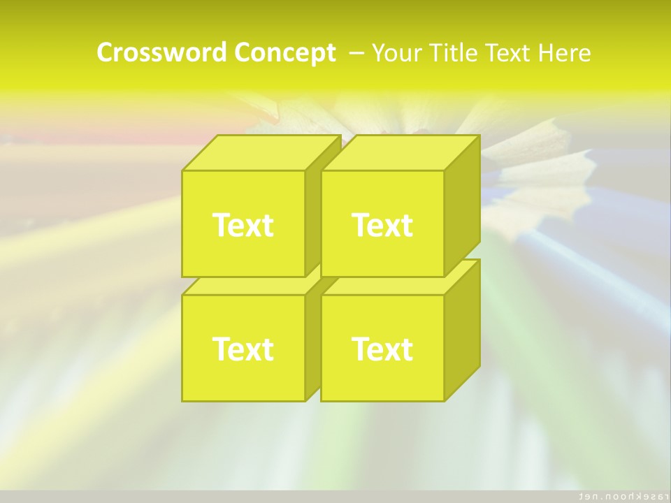 A Group Of Colored Pencils Arranged In A Circle PowerPoint Template