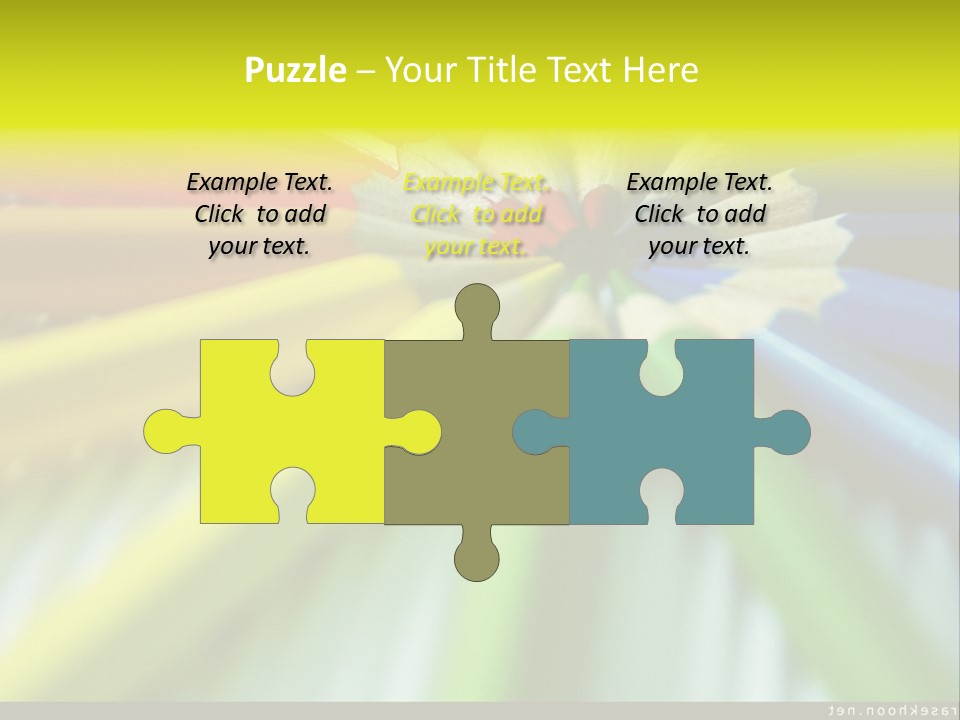 A Group Of Colored Pencils Arranged In A Circle PowerPoint Template