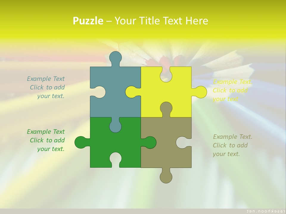 A Group Of Colored Pencils Arranged In A Circle PowerPoint Template