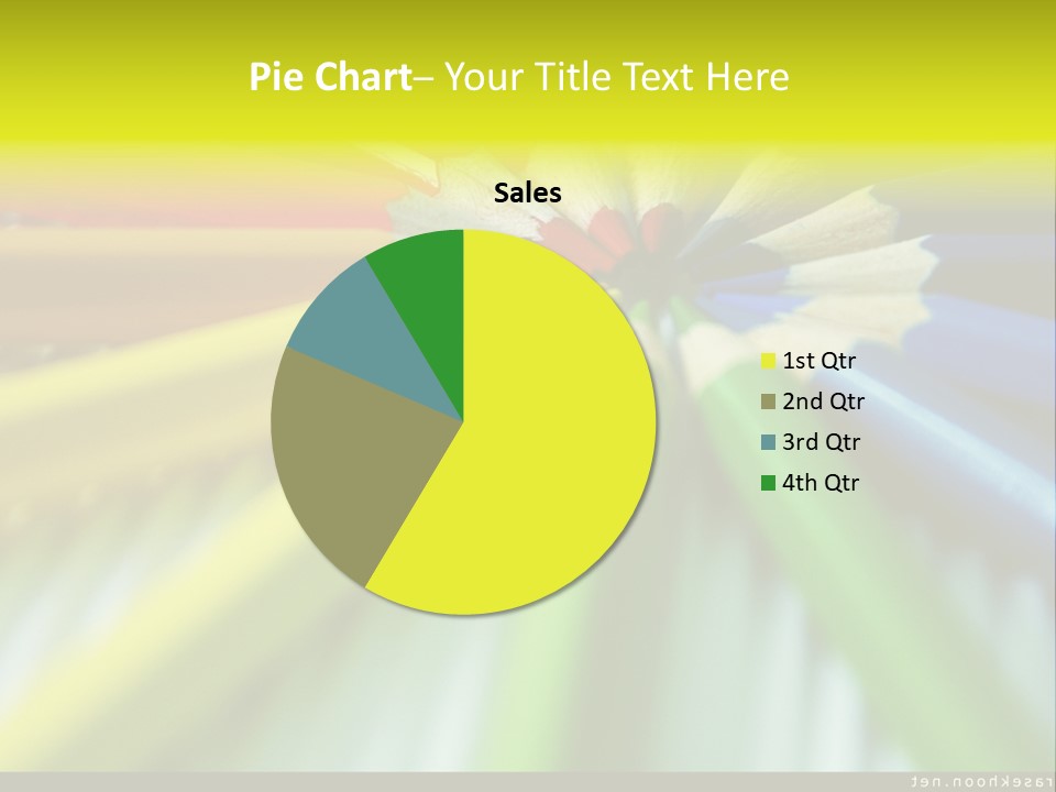 A Group Of Colored Pencils Arranged In A Circle PowerPoint Template