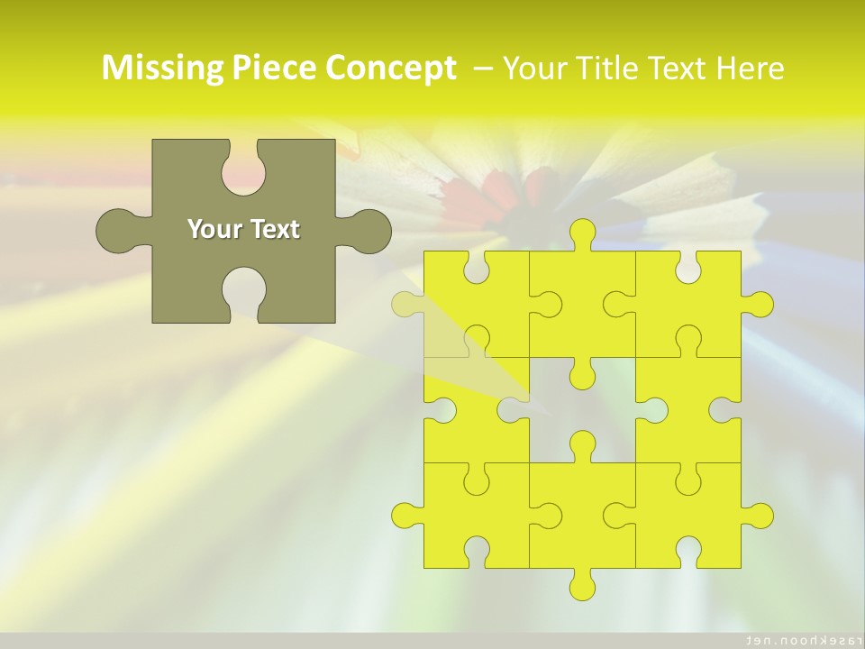 A Group Of Colored Pencils Arranged In A Circle PowerPoint Template