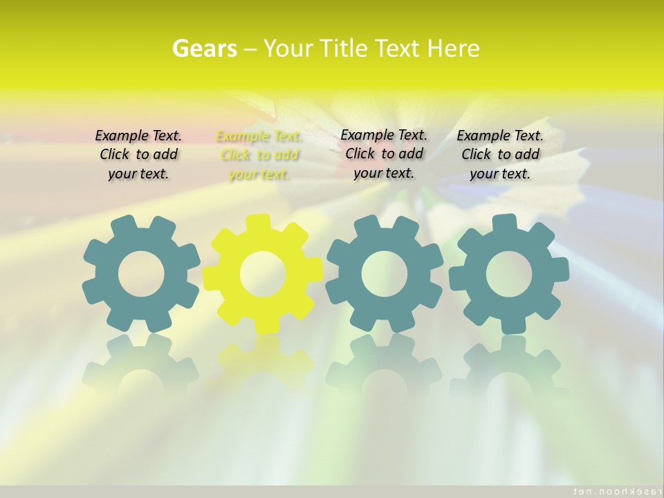 A Group Of Colored Pencils Arranged In A Circle PowerPoint Template