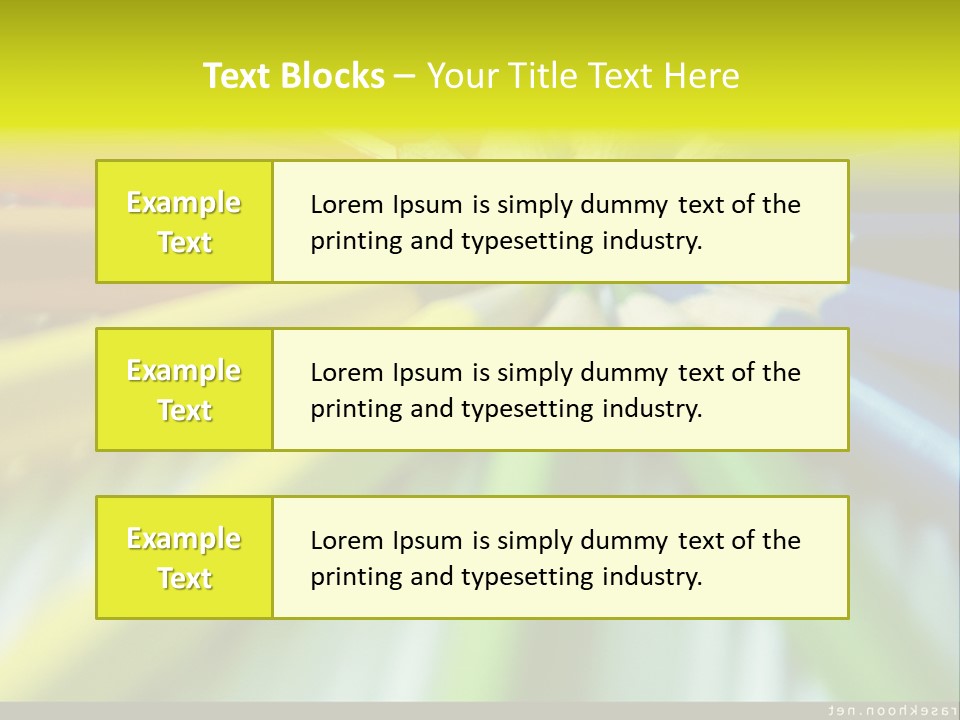 A Group Of Colored Pencils Arranged In A Circle PowerPoint Template