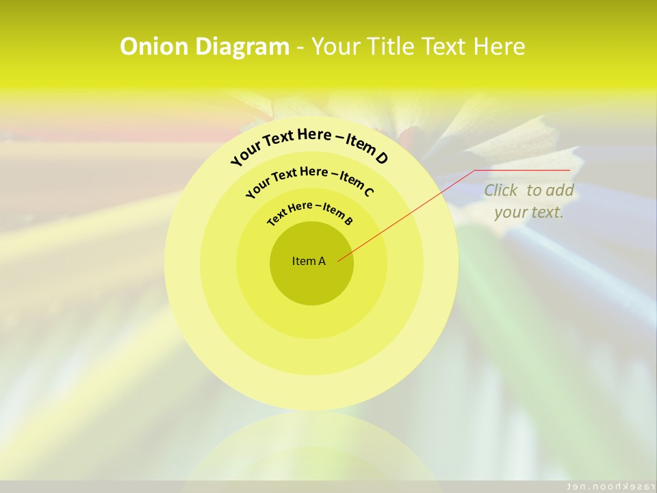 A Group Of Colored Pencils Arranged In A Circle PowerPoint Template