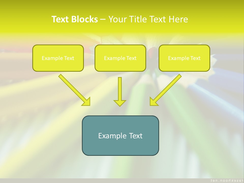 A Group Of Colored Pencils Arranged In A Circle PowerPoint Template
