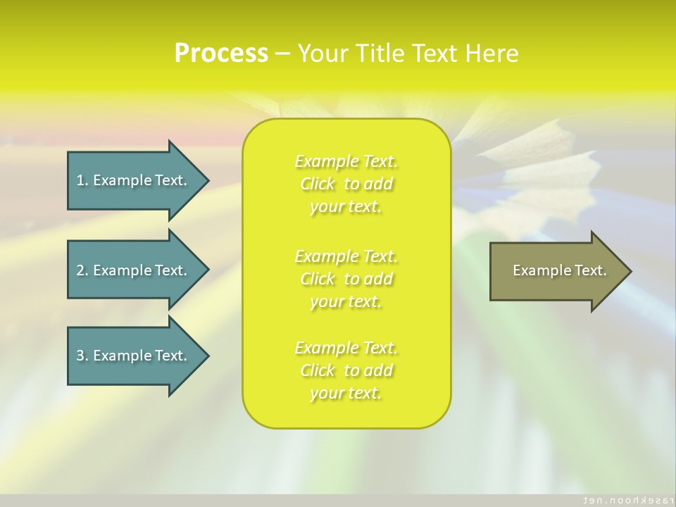 A Group Of Colored Pencils Arranged In A Circle PowerPoint Template
