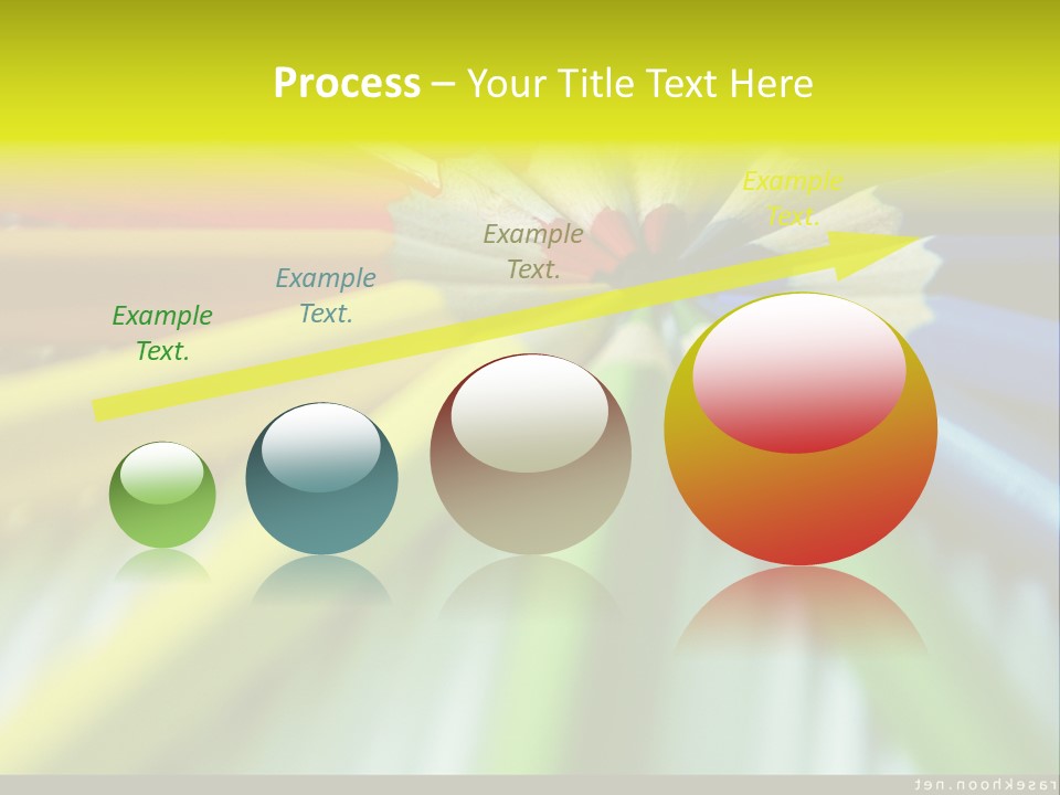 A Group Of Colored Pencils Arranged In A Circle PowerPoint Template