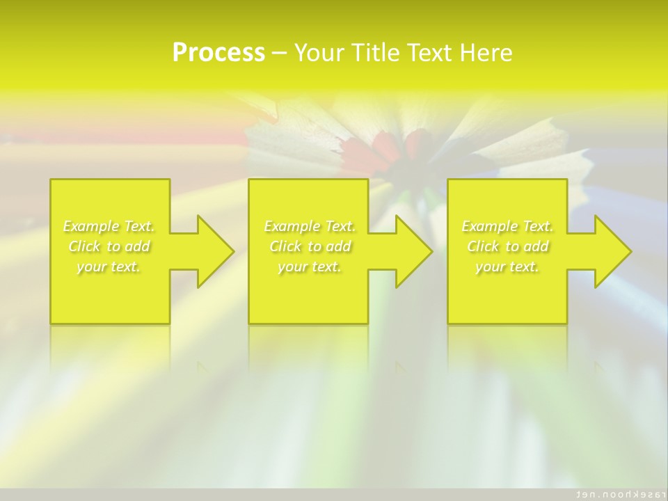A Group Of Colored Pencils Arranged In A Circle PowerPoint Template