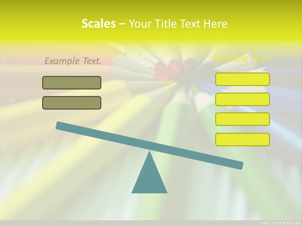 A Group Of Colored Pencils Arranged In A Circle PowerPoint Template