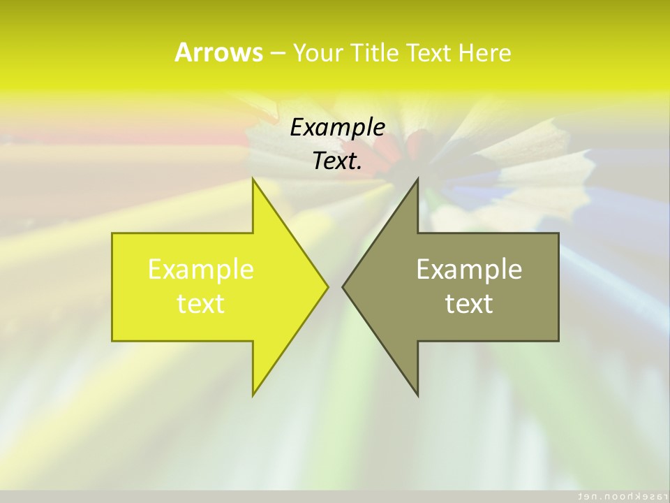 A Group Of Colored Pencils Arranged In A Circle PowerPoint Template