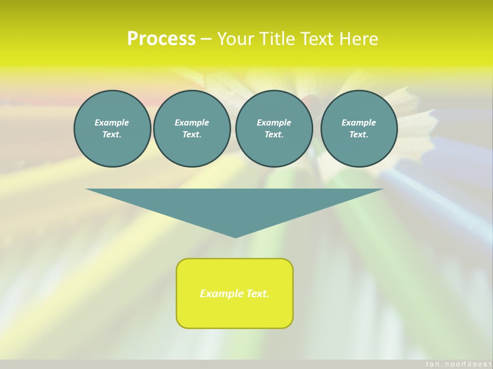 A Group Of Colored Pencils Arranged In A Circle PowerPoint Template