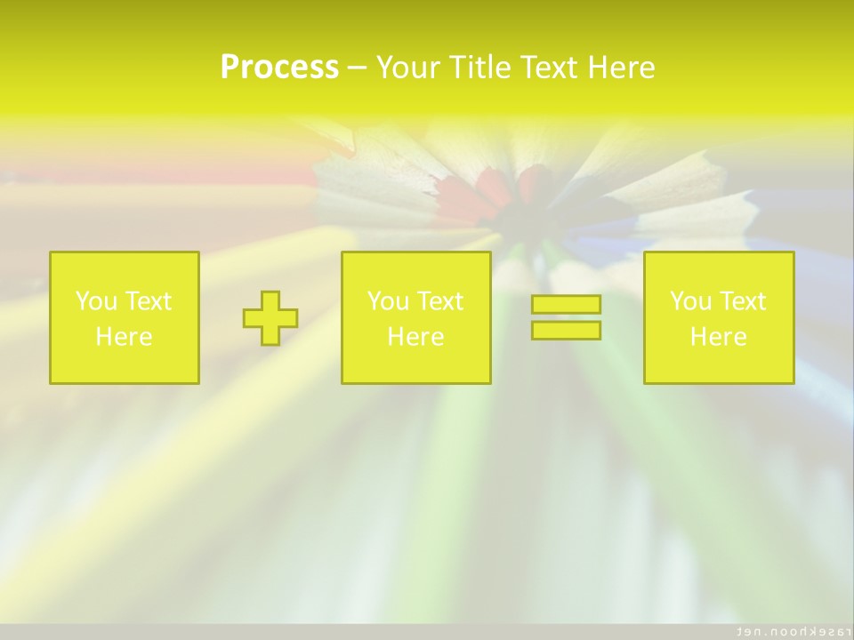 A Group Of Colored Pencils Arranged In A Circle PowerPoint Template