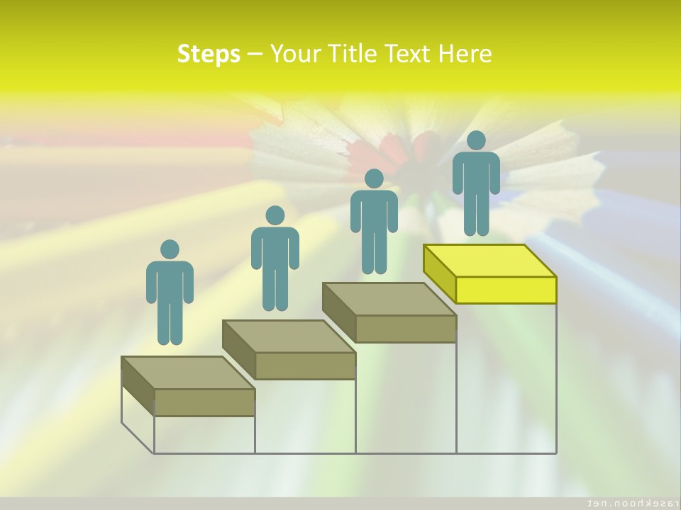 A Group Of Colored Pencils Arranged In A Circle PowerPoint Template
