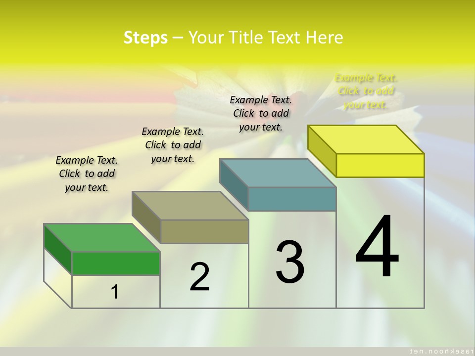 A Group Of Colored Pencils Arranged In A Circle PowerPoint Template