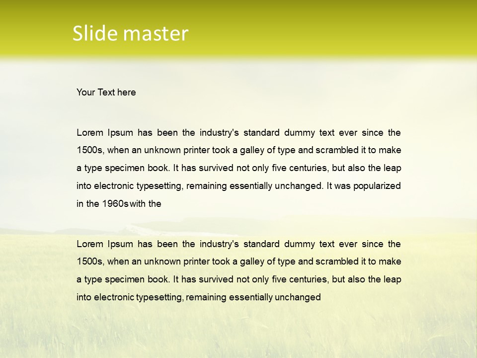 Blue Ripe Bread PowerPoint Template