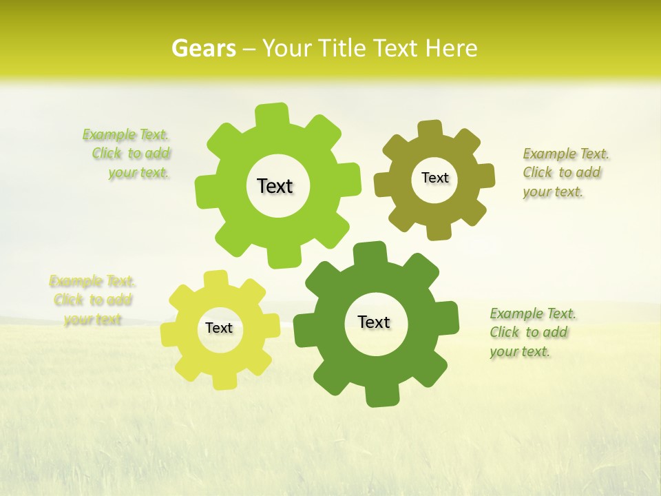 Blue Ripe Bread PowerPoint Template