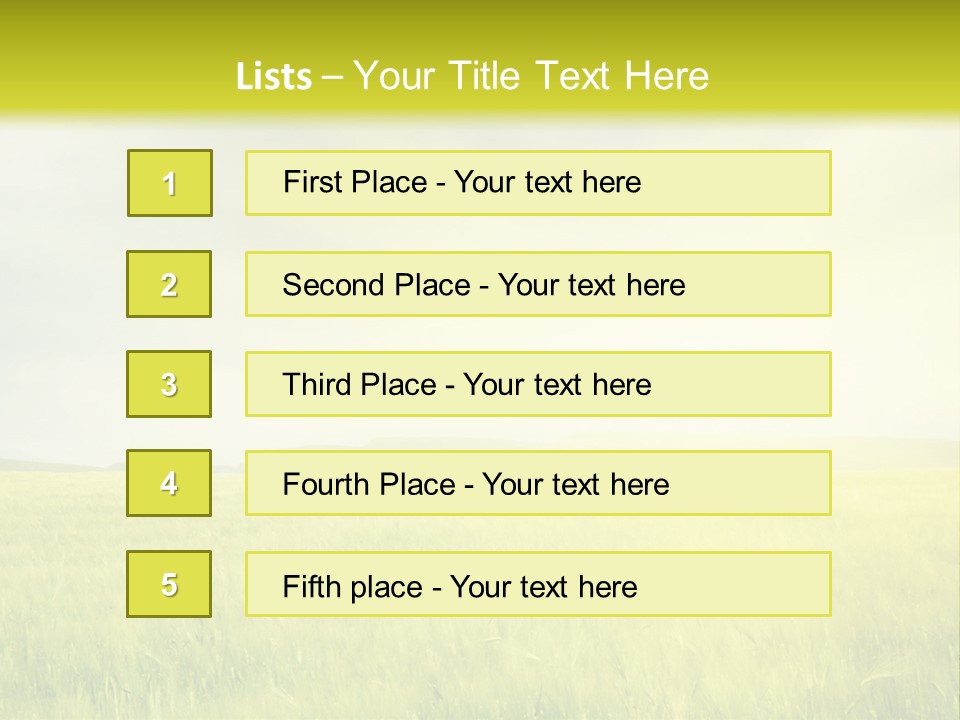 Blue Ripe Bread PowerPoint Template