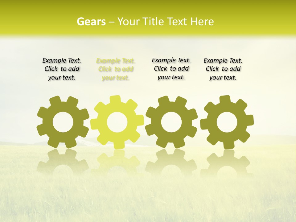 Blue Ripe Bread PowerPoint Template