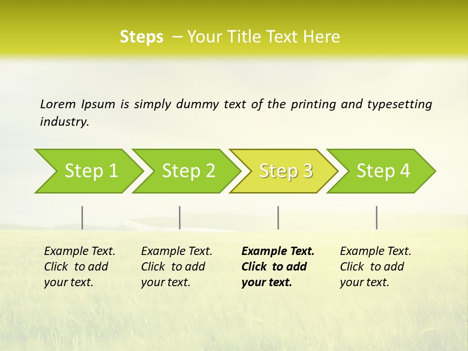 Blue Ripe Bread PowerPoint Template