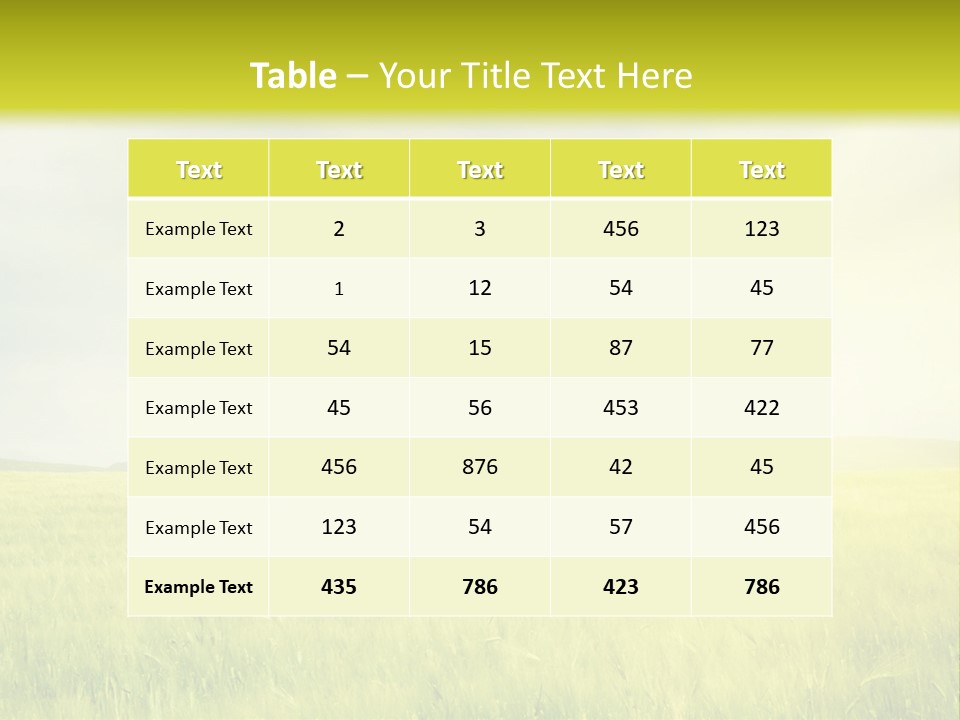 Blue Ripe Bread PowerPoint Template