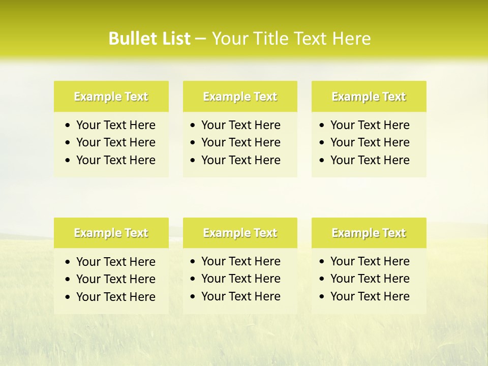 Blue Ripe Bread PowerPoint Template