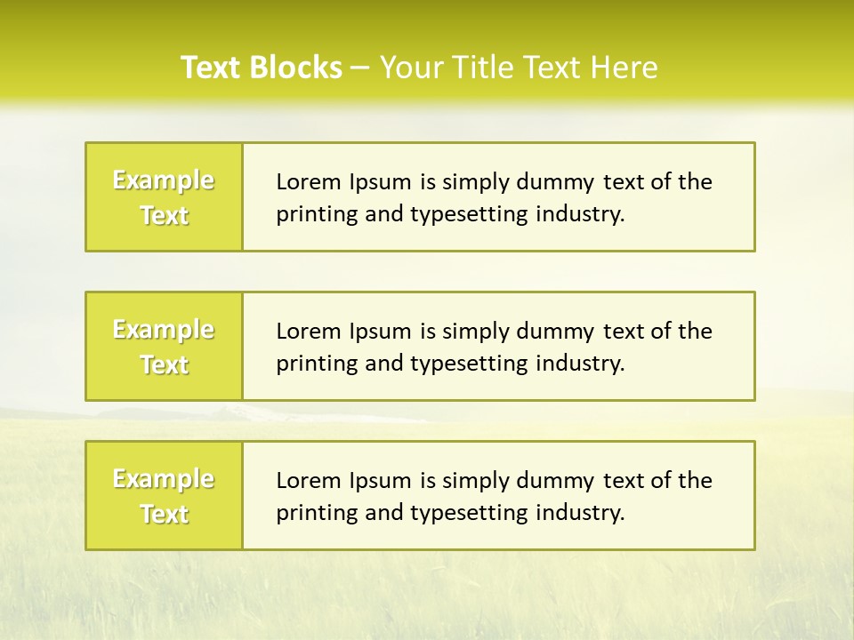 Blue Ripe Bread PowerPoint Template