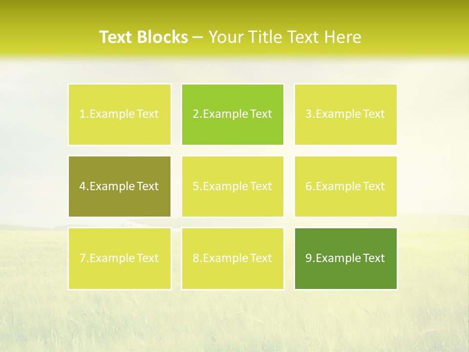 Blue Ripe Bread PowerPoint Template