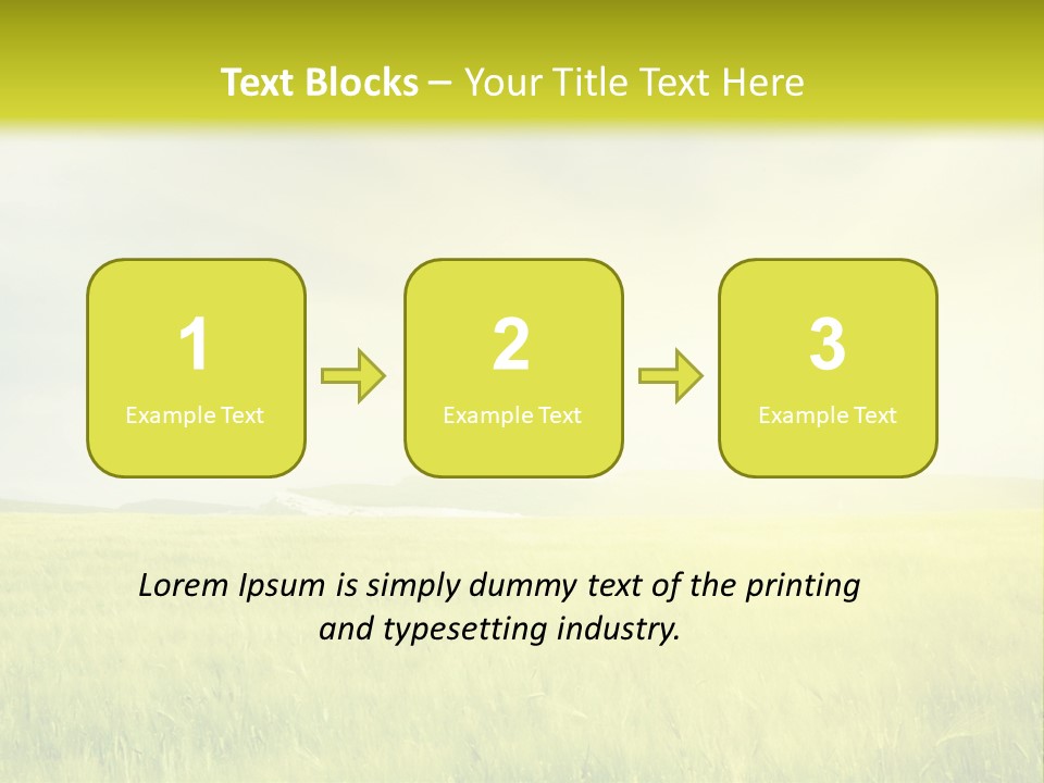 Blue Ripe Bread PowerPoint Template
