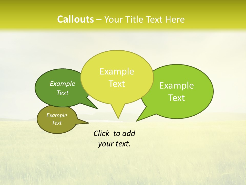 Blue Ripe Bread PowerPoint Template