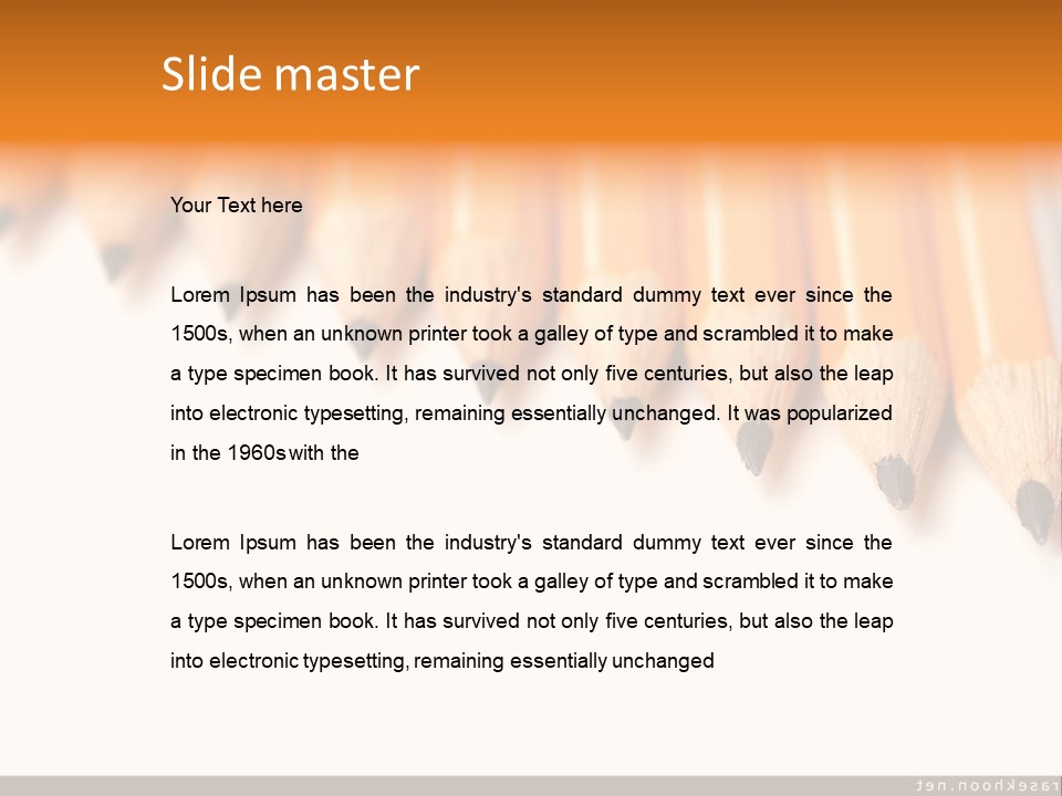 A Group Of Yellow Pencils With A White Background PowerPoint Template