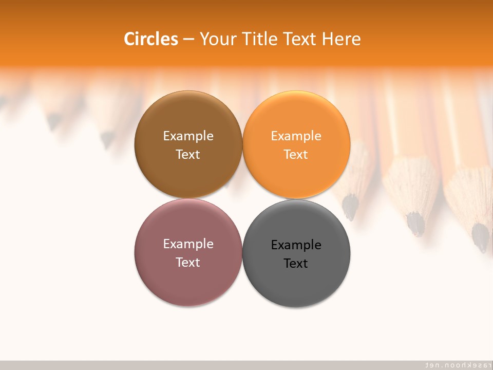 A Group Of Yellow Pencils With A White Background PowerPoint Template