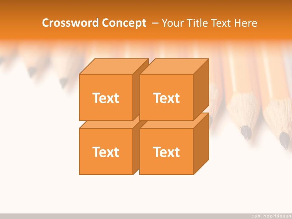 A Group Of Yellow Pencils With A White Background PowerPoint Template