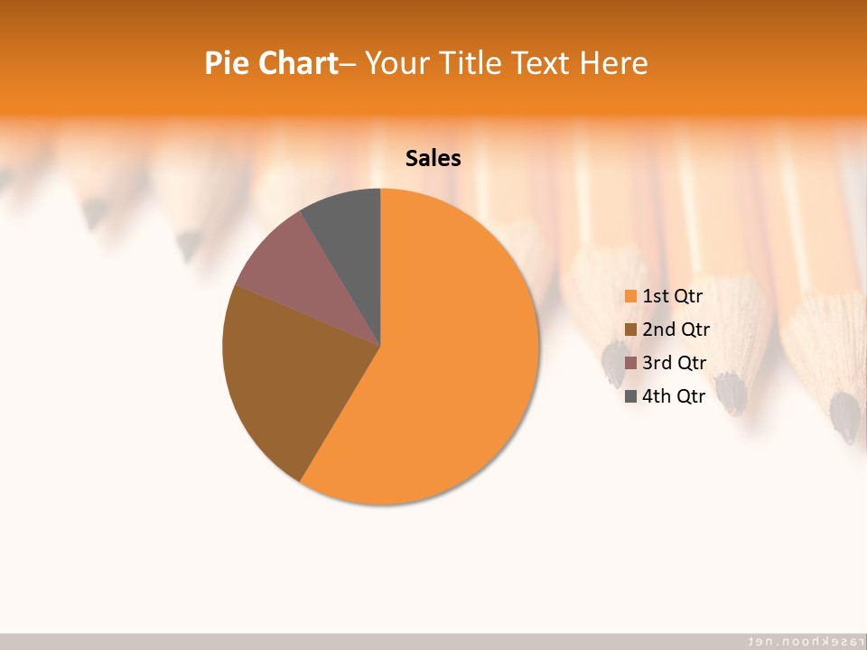 A Group Of Yellow Pencils With A White Background PowerPoint Template