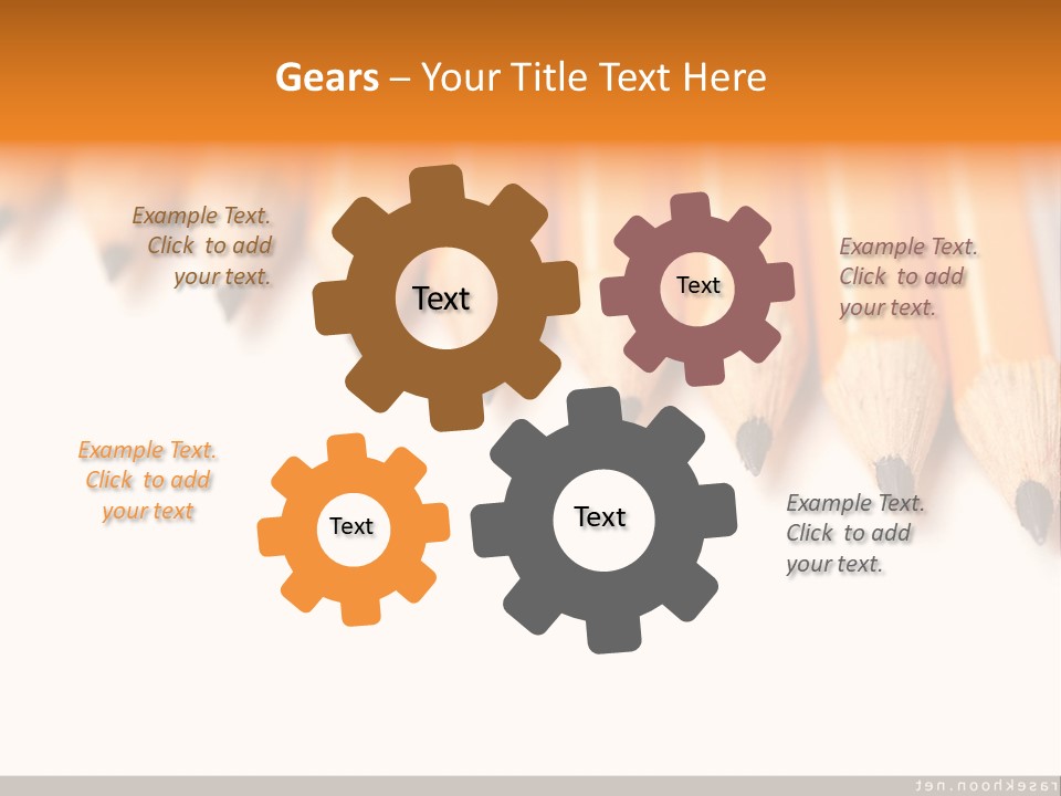 A Group Of Yellow Pencils With A White Background PowerPoint Template