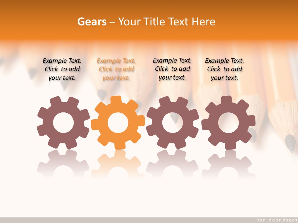 A Group Of Yellow Pencils With A White Background PowerPoint Template