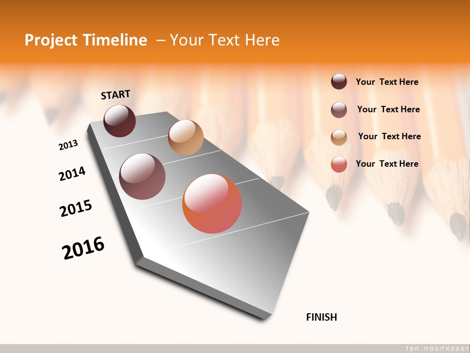 A Group Of Yellow Pencils With A White Background PowerPoint Template