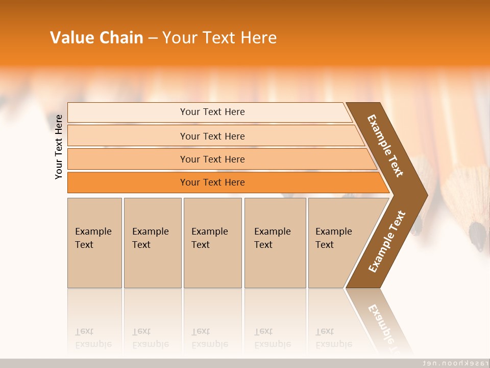 A Group Of Yellow Pencils With A White Background PowerPoint Template