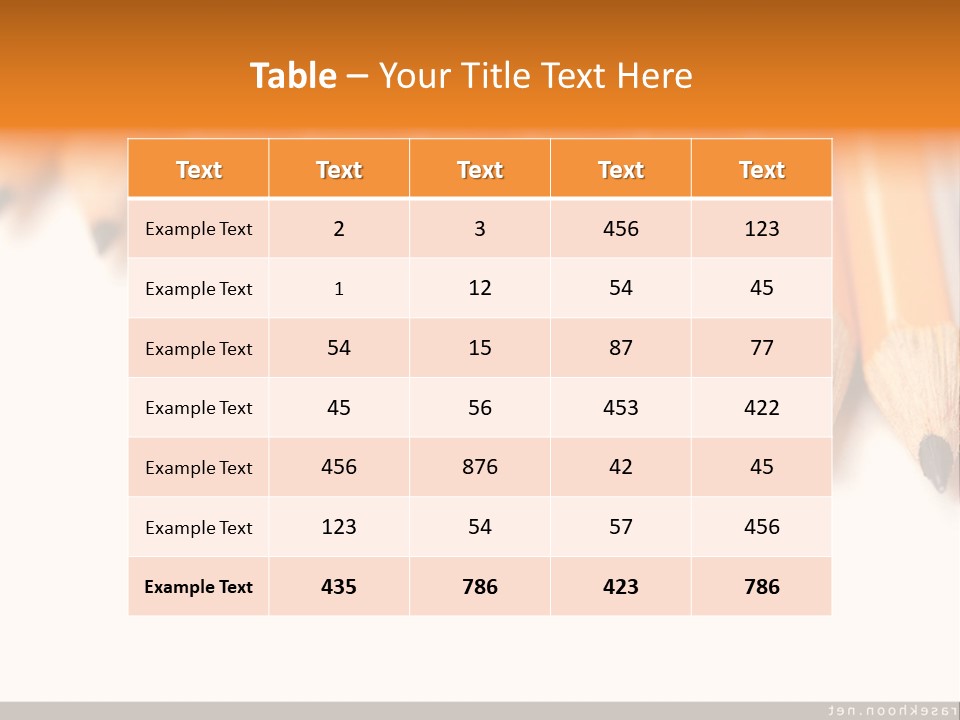 A Group Of Yellow Pencils With A White Background PowerPoint Template
