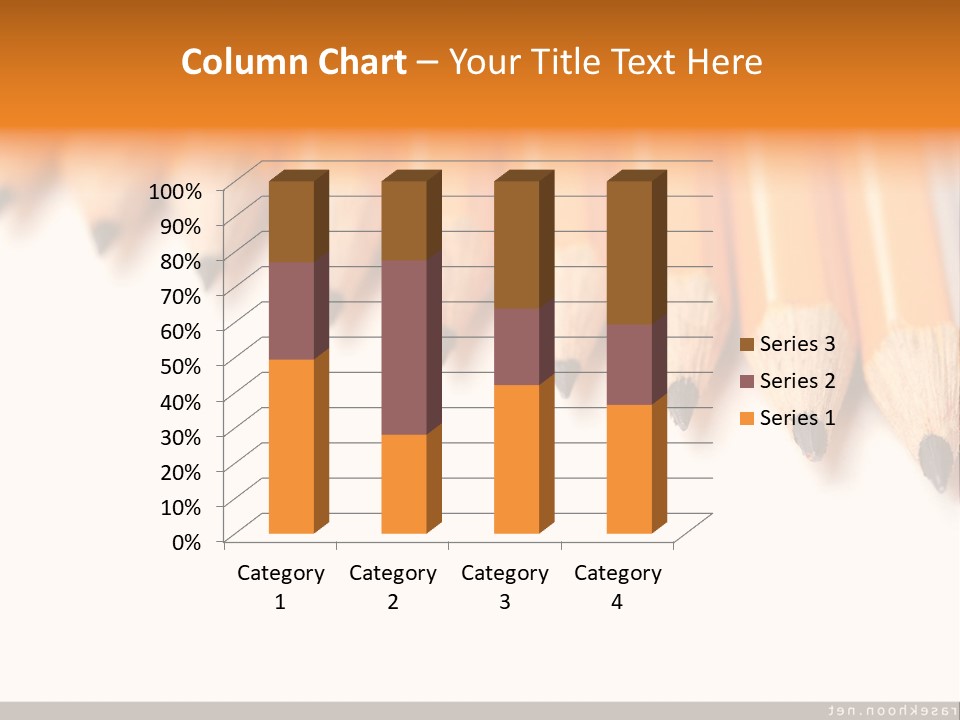 A Group Of Yellow Pencils With A White Background PowerPoint Template