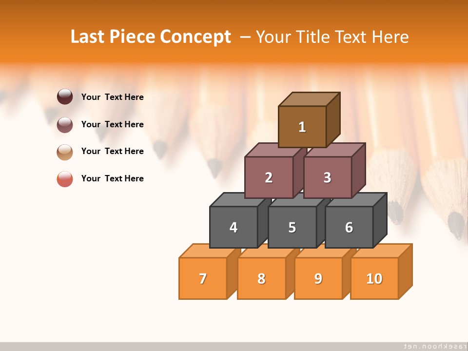 A Group Of Yellow Pencils With A White Background PowerPoint Template