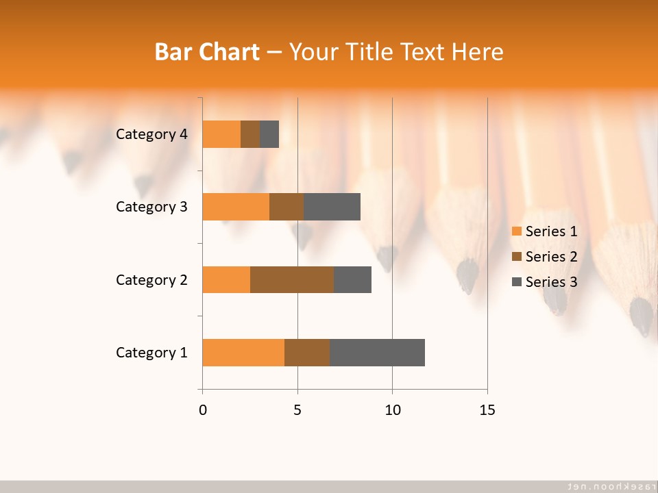 A Group Of Yellow Pencils With A White Background PowerPoint Template