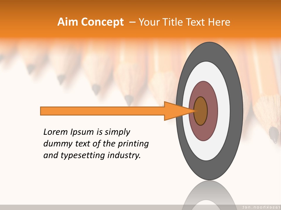 A Group Of Yellow Pencils With A White Background PowerPoint Template