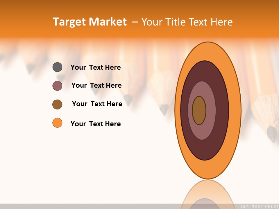 A Group Of Yellow Pencils With A White Background PowerPoint Template