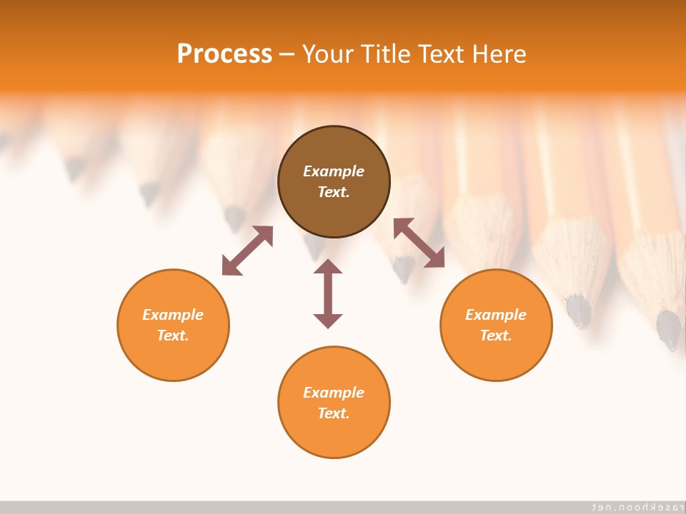 A Group Of Yellow Pencils With A White Background PowerPoint Template