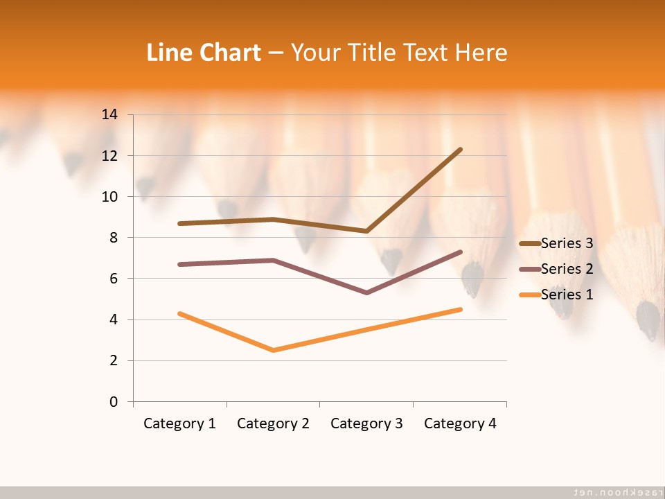 A Group Of Yellow Pencils With A White Background PowerPoint Template