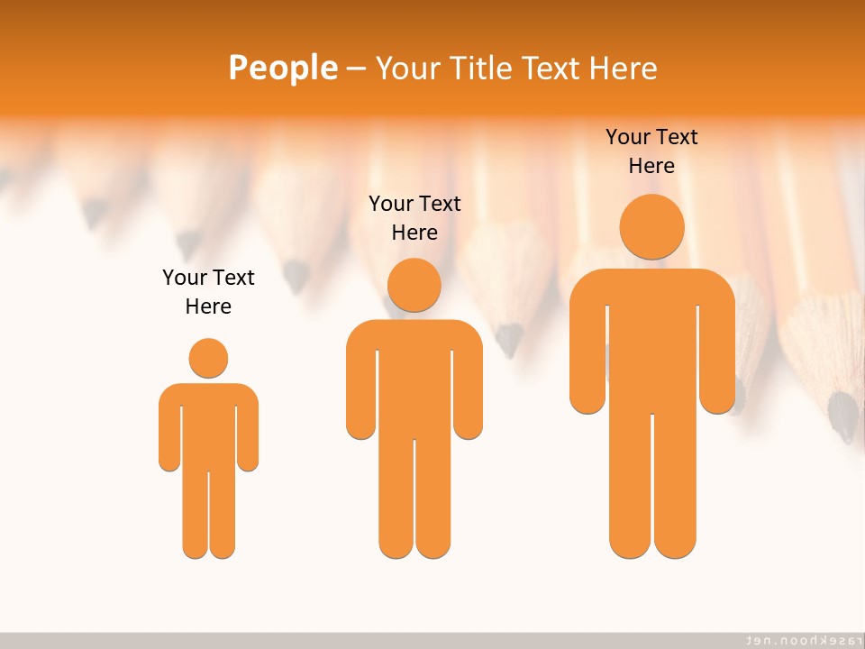 A Group Of Yellow Pencils With A White Background PowerPoint Template