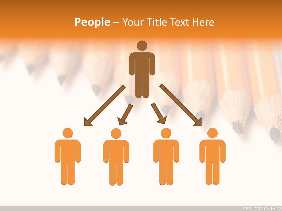 A Group Of Yellow Pencils With A White Background PowerPoint Template