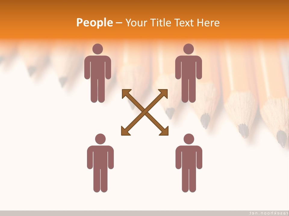 A Group Of Yellow Pencils With A White Background PowerPoint Template